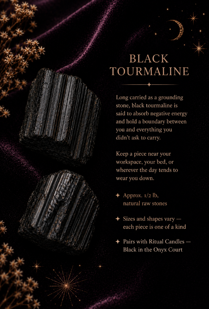 Black Tourmaline Crystals