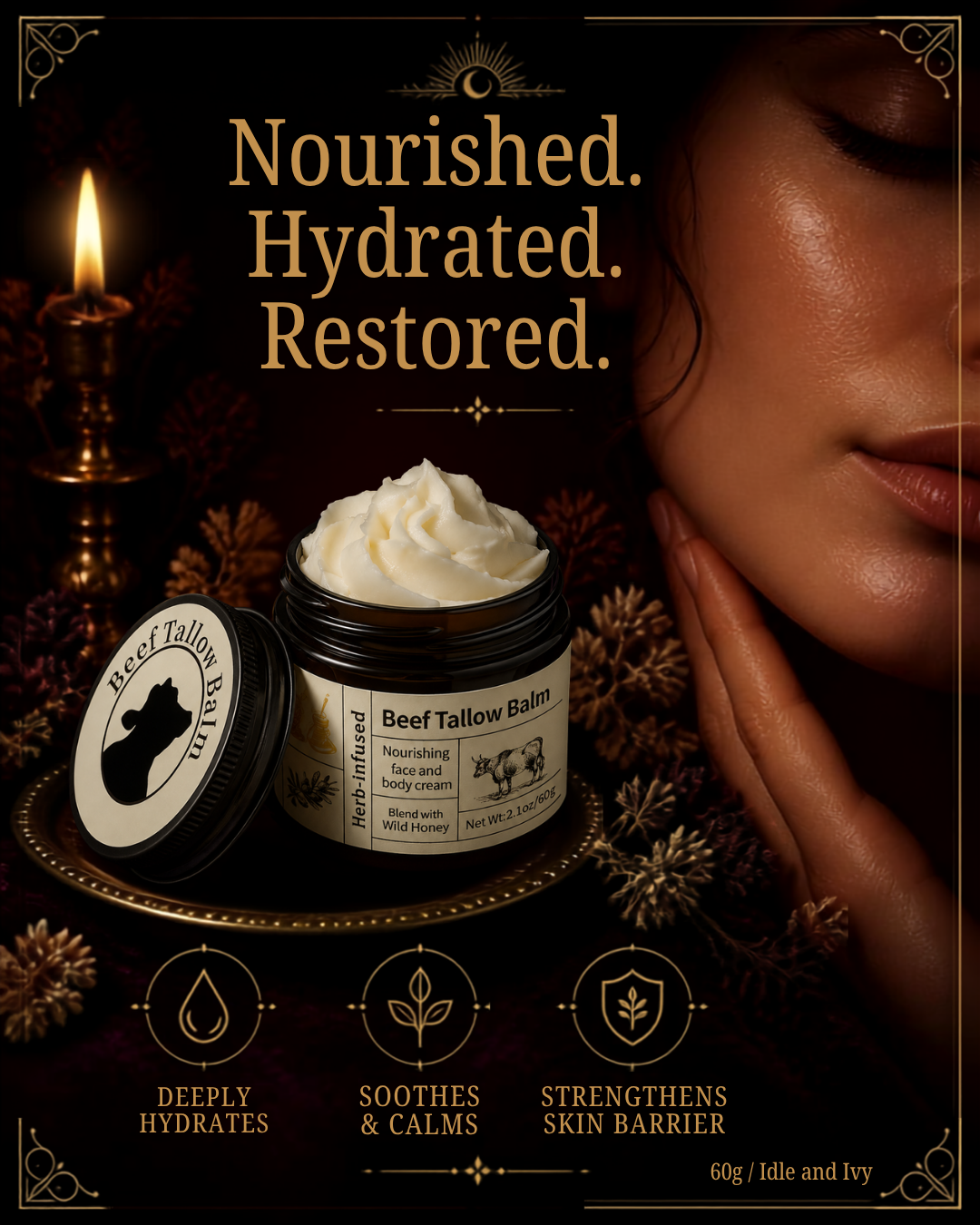 Beef Tallow Balm ~ Barrier Repair Cream