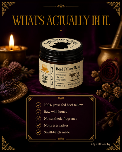 Beef Tallow Balm ~ Barrier Repair Cream