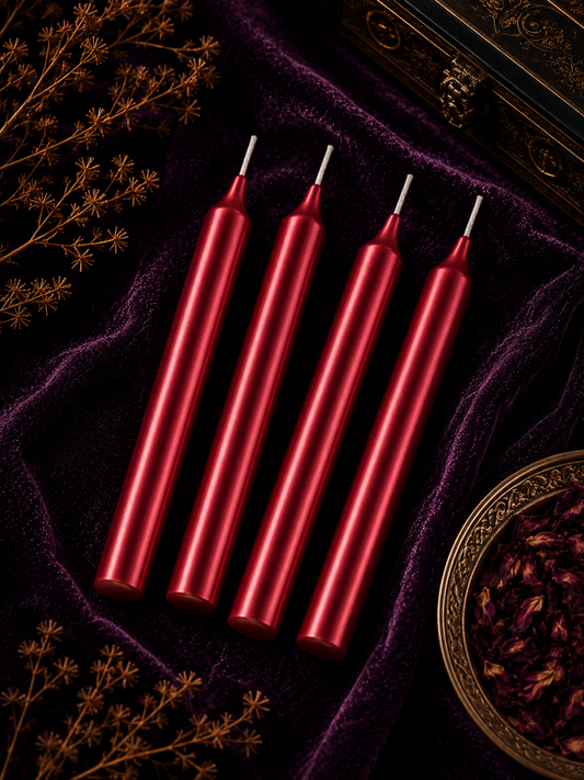 Ritual Candles ~ Red, Set of 20