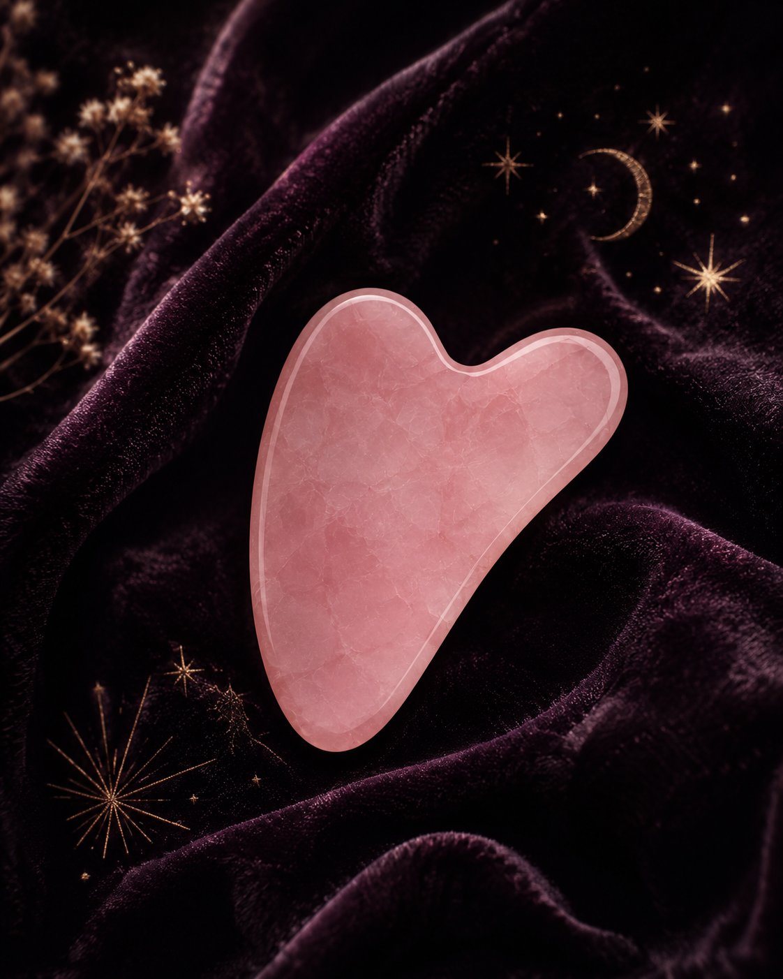 Rose Quartz Gua Sha ~ Ritual Facial Stone