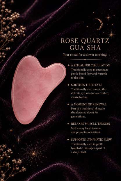 Rose Quartz Gua Sha ~ Ritual Facial Stone