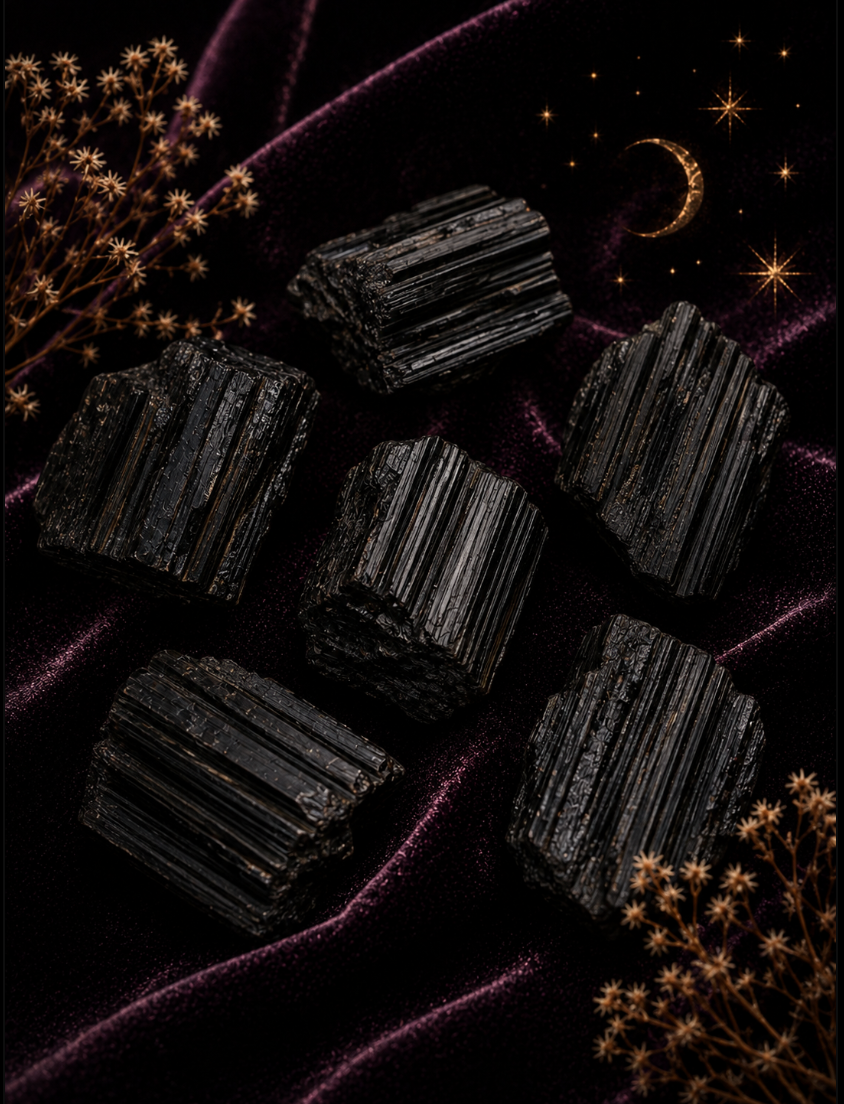 Black Tourmaline Crystals