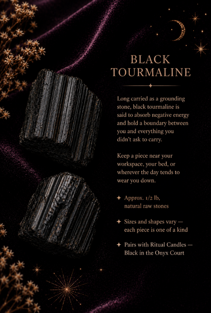 Black Tourmaline Crystals