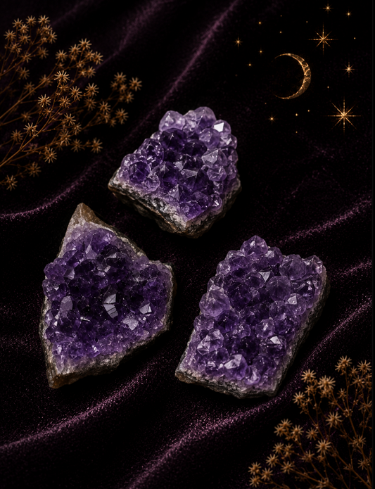 Amethyst Stones ~ Set of 2